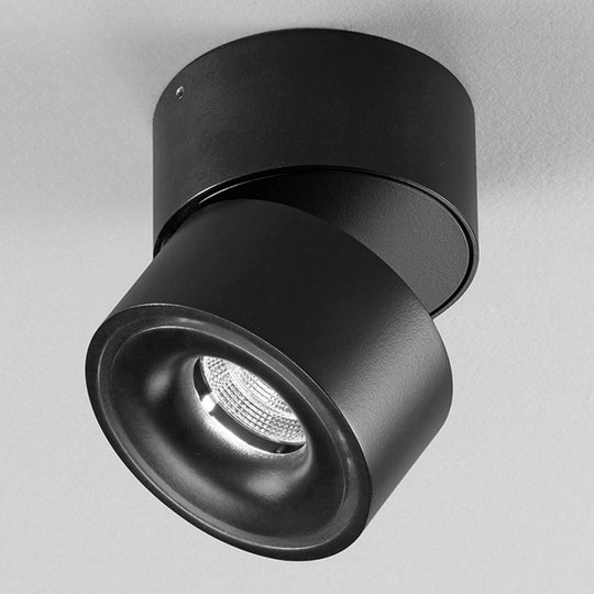 Clippo musta alumiininen LED-spotti, himmennettävä