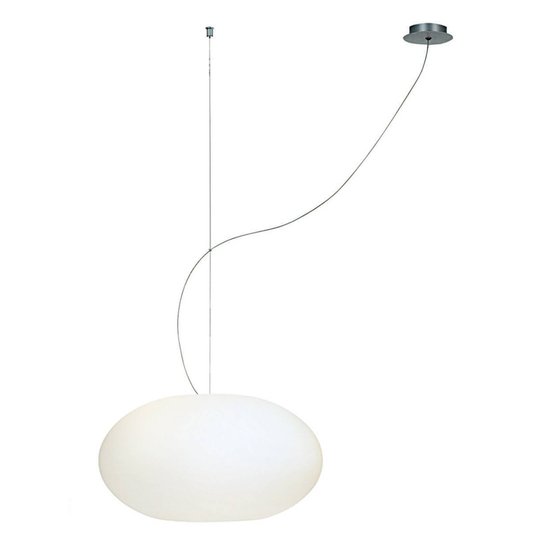AIH-riippuvalaisin lasia 38 cm, kiiltävänvalkoinen