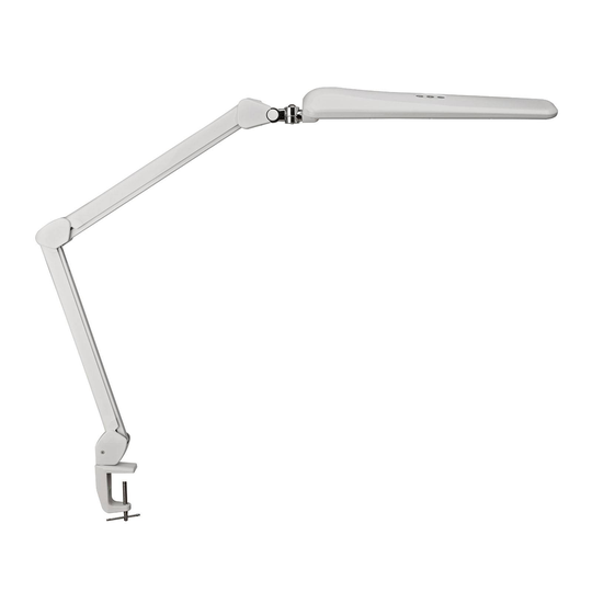 LED-pöytälamppu MAULcraft klipsijalka, himmennys