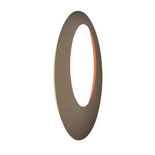 Escale Blade Open-LED-seinävalo RGBW pronssi Ø95cm