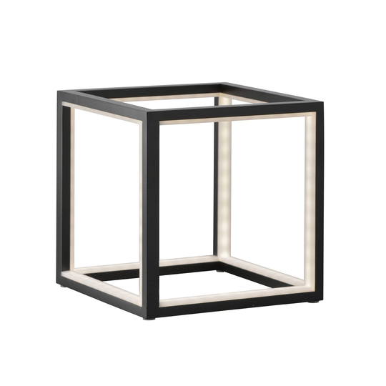 LED-pöytälamppu Delux, musta, 20 cm