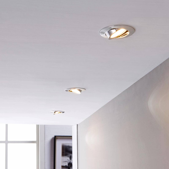 LED-kohdevalaisin Andrej, pyöreä, kromi, 3-sarja