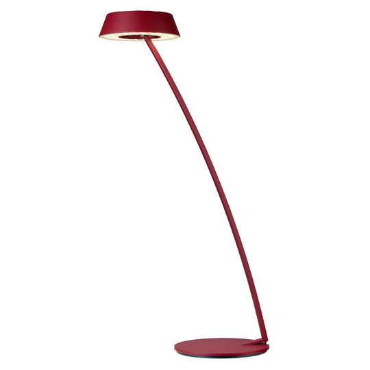 OLIGO Glance LED-pöytälamppu, kaareva, punainen