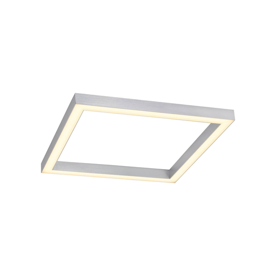 Paul Neuhaus Pure-Lines -LED-kattovalo neliö alum.
