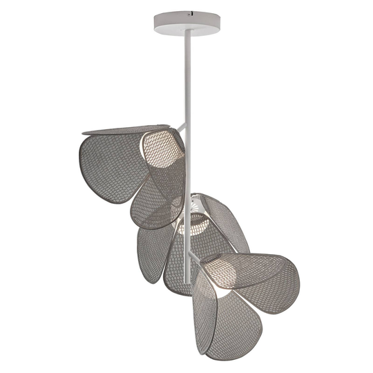 Bover Mod PF/73/3L LED-kattovalo virkattu, harmaa