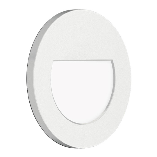 BEGA-LED-uppovalo Accenta puolipyöreä valk. 160 lm
