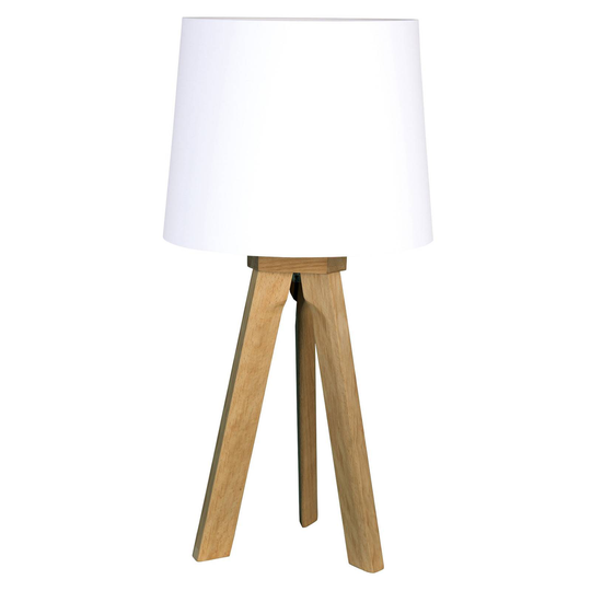 HerzBlut Tre -pöytävalaisin, öljytty tammi, 68 cm