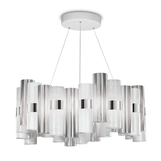 Slamp La Lollo L -LED-riippuvalo, Ø80cm, valkoinen