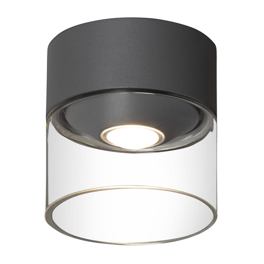 LED-ulkokattovalaisin Varese, harmaa, lasia