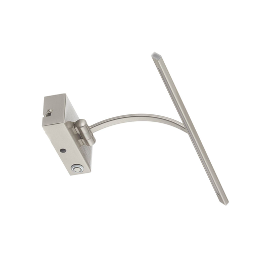 LED-seinävalaisin Matisse, leveys 34 cm, hopea