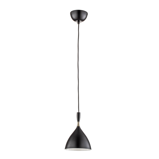 Musta design-riippuvalaisin Dokka