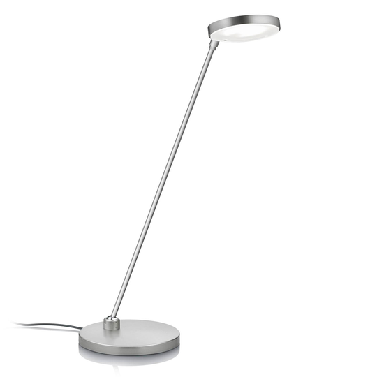 LED-pöytälamppu Thea-T, matta nikkeli