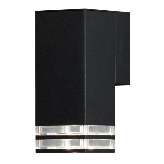 Ulkoseinälamppu Pollux Downlight 19 cm, musta