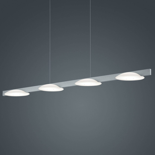 Helestra Pole -LED-riippuvalaisin 4-lamp. nikkeli