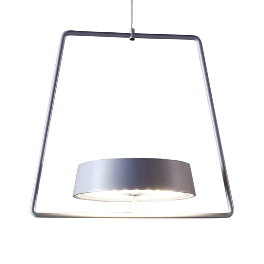 LED-riippuvalo Miram, akku, himmennys, harmaa