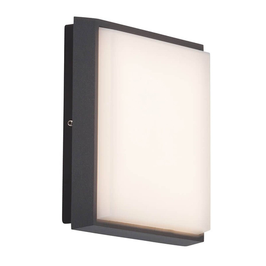 Kulmikas LED-ulkoseinälamppu Letan Square - 9 W