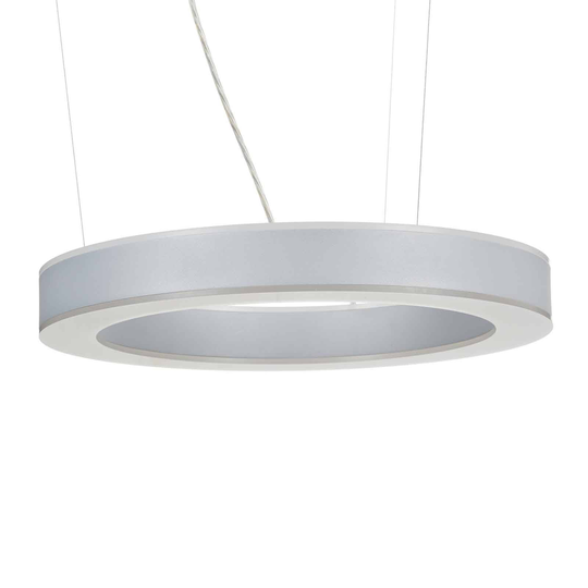 Arcchio Pietro -LED-riippuvalaisin hopea 50cm 60W