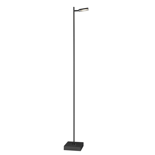 LED-lattiavalaisin Quad, himmennin 1-lamp., musta