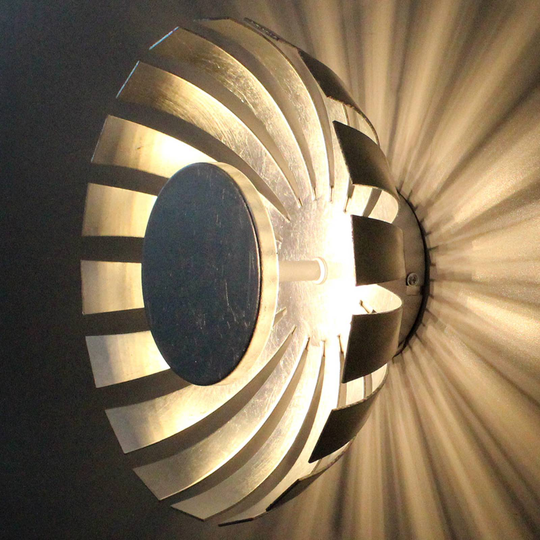 LED-seinävalaisin Flare Large, hopea