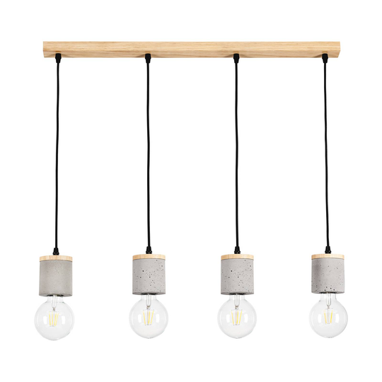 Envolight Jasper -riippuvalo, 4 lamppua, suora