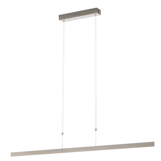 LED-riippuvalo Linn eleanturi matta nikkeli 128 cm