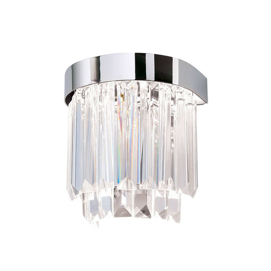 LED-seinävalaisin Prism, ylös- ja alasvalo, kromi