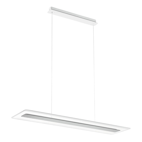 LED-riippuvalaisin Antille lasia, kromi