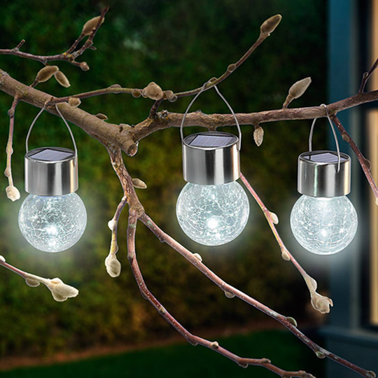 3-os. LED-valaisin Crackle Ball 6 000 K