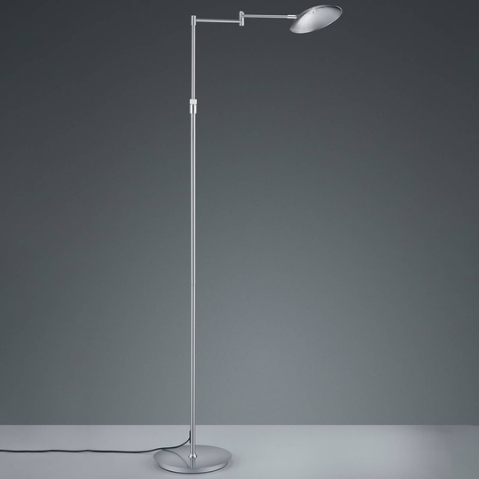 LED-lattiavalo Calcio, säädettävä, mattanikkeli