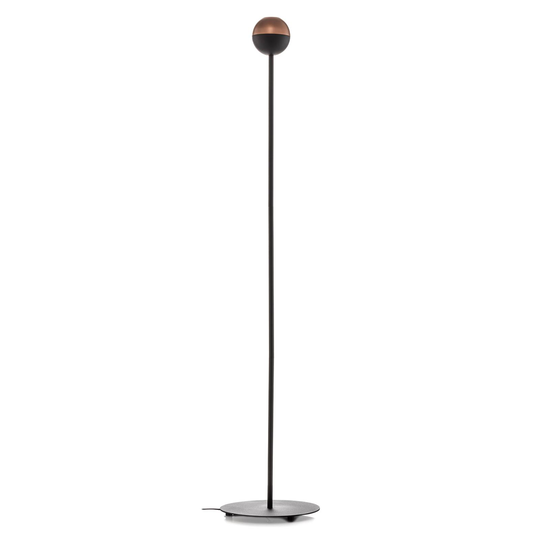 Lattiavalo Midnight, musta, LED-lampulla