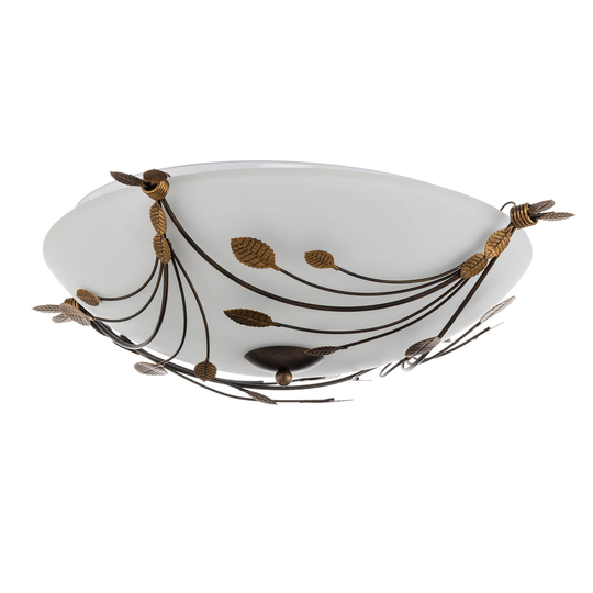 Foglie-kattovalaisin 67 cm, 3 lamppua