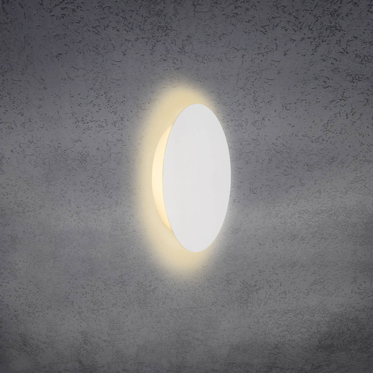 Escale Blade -LED-seinävalo mattavalkoinen Ø 24 cm