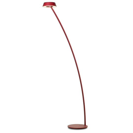 OLIGO Glance LED-lattiavalo kaareva, punainen