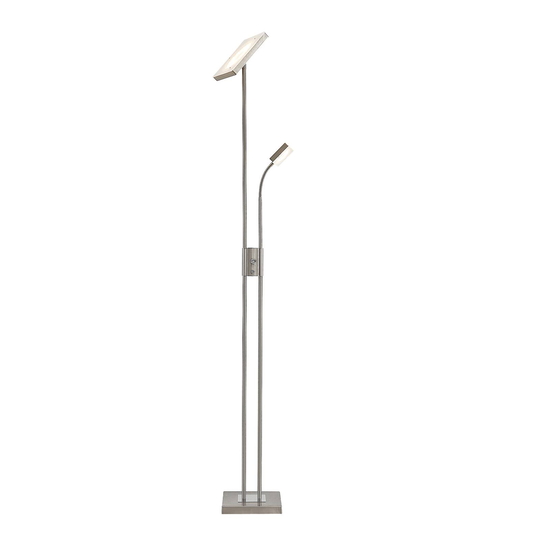 Lindby Seppa -LED-lattiavalo, kulmikas, nikkeli