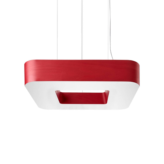 LZF Cuad -LED-riippuvalaisin 0–10 V, punainen