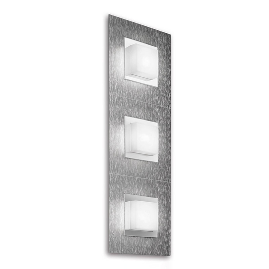 GROSSMANN Basic LED-seinälamppu, 3-lampp., alu