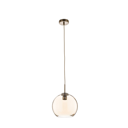 Balls-riippuvalaisin, meripihka, lasivarj. 25 cm