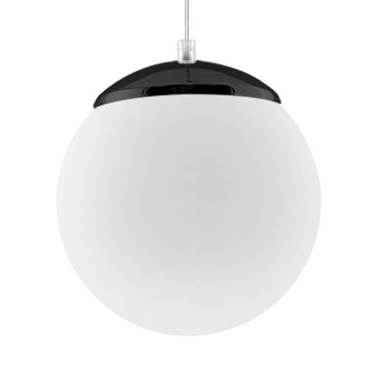Riippuvalaisin Ball, opaalilasi, kromi, Ø 20 cm