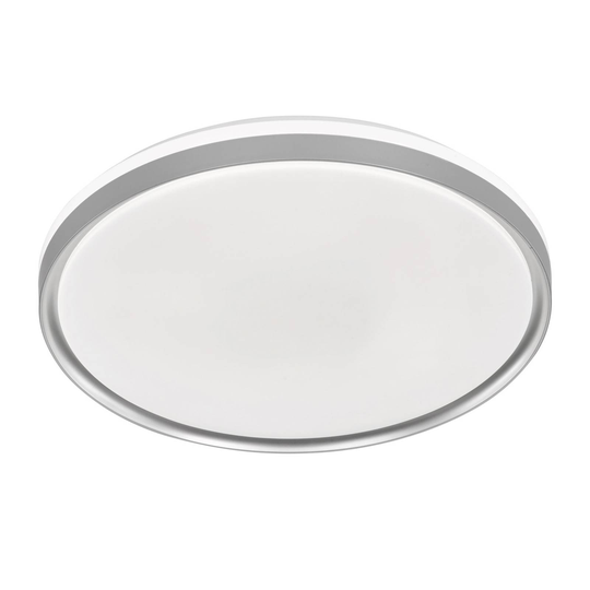 LED-kattovalaisin Jaso BS, Ø 49 cm, hopea
