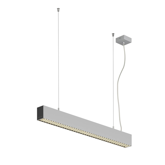 Arcchio Thores LED-riippuvalaisin 85cm hopea