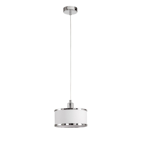 Riippuvalaisin Chiara, 1-lamp., kromi/valkoinen
