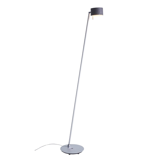 LED-lattiavalo CAI, himmennettävä, grafiitti/villa