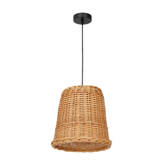 Vimini-riippuvalo, ruskean pajuvarjostimen Ø 30 cm