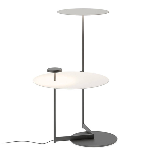 Vibia Flat -LED-lattiavalo 90 cm harmaa L1