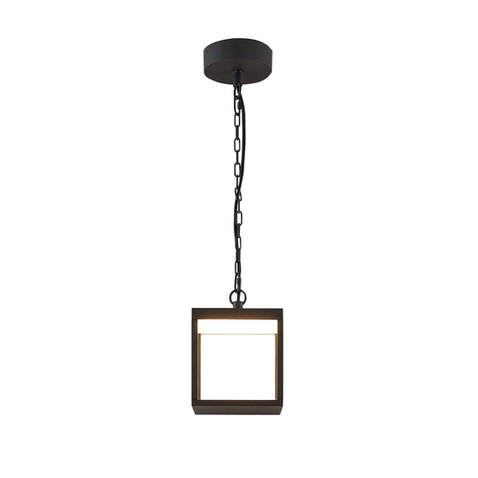 LED-ulkoseinävalaisin Cube lasivarjostimella 18 cm
