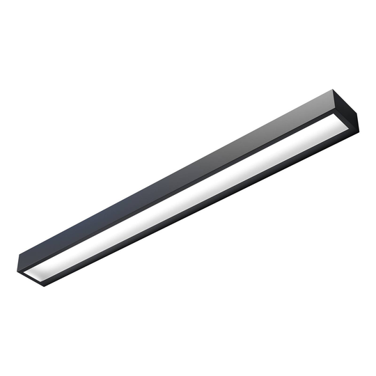 LED-seinävalo Mera, leveys 80 cm, musta 3 000 K