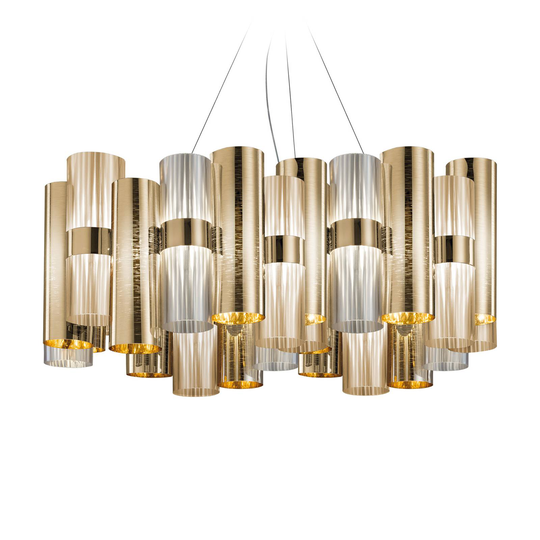 Slamp La Lollo L -LED-riippuvalo Ø 80 cm, kulta