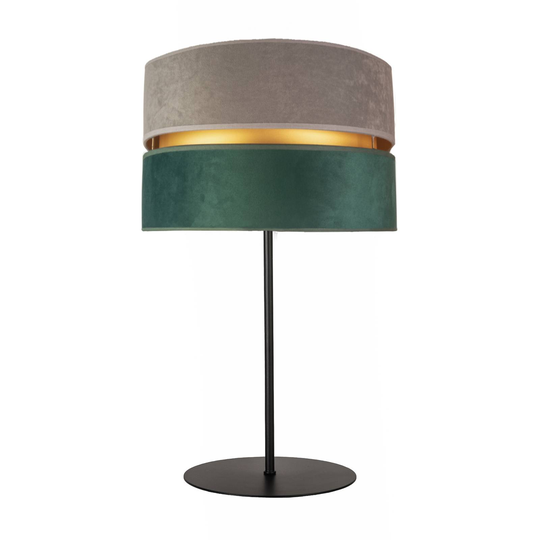 Pöytälamppu Golden Duo harmaa/vihreä/kulta, K 50cm