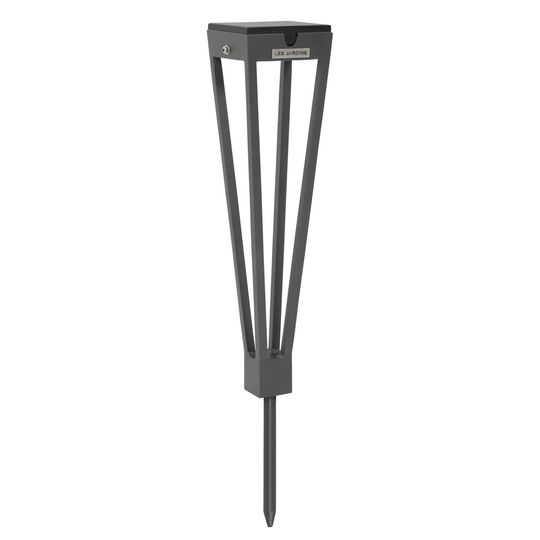 Aurinkokäyttöinen LED-soihtu Tinka, 52 cm, harmaa