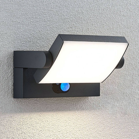 Aurinkokäyttöinen LED-seinävalaisin Sherin sensori